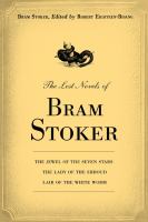 Bram Stoker : Three Vampire Novels cover