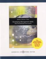 Developing Management Skills: What Great Managers Know and Do cover