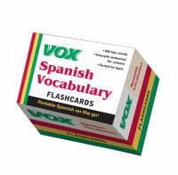 VOX Spanish Vocabulary Flashcards cover