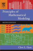 Principles of Mathematical Modeling cover