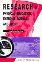 Research in Physical Education, Exercise Science & Sport: An Introduction cover