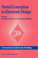 Model Generation in Electronic Design cover