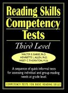 Reading Skills Competency Tests: Competency Tests for Basic Reading Skills, Third Level cover