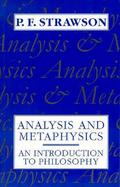 Analysis and Metaphysics An Introduction to Philosophy cover