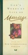 God's Words of Life on Marriage from the New International Version cover