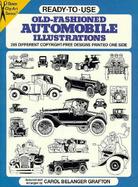 Ready-To-Use Old-Fashioned Automobile Illustrations 265 Different Copyright-Free Designs Printed One Side cover