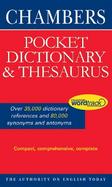Chambers Pocket Dictionary & Thesaurus cover