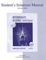 SSM f/u w/ Bello, Intermediate Algebra cover
