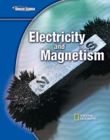 Glencoe Physical iScience Modules: Electricity and Magnetism, Grade 8, Student Edition cover