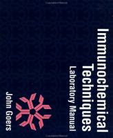 Immunochemical Techniques Laboratory Manual cover