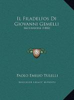 Il Filadelfos Di Giovanni Gemelli : Recensione (1882) cover