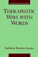 Therapeutic Ways With Words cover