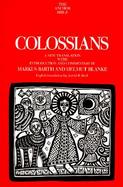 Colossians A New Translation With Introduction and Commentary (volume34) cover