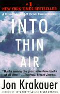 Into Thin Air A Personal Account of the Mt. Everest Disaster cover