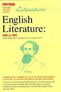 English Literature: 1800 to 1900 cover