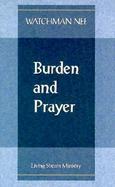 Burden and Prayer cover