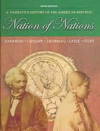 Nation of Nations A Narrative History of the American Republic cover