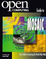 Open Computing Guide to Mosaic cover