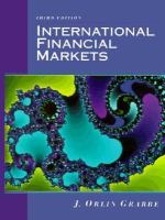 International Financial Markets cover