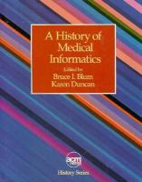 A History of Medical Informatics cover