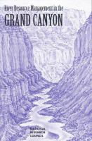 River Resource Management in the Grand Canyon cover