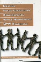 Meeting Peace Operations Requirements While Maintaining Mrc Readiness cover
