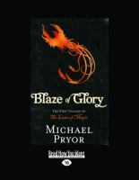Blaze of Glory : The First Volume of the Laws of Magic cover