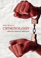 Criminology Anthology cover