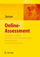 Online-Assessment : Grundlagen und Anwendung Von Online-Tests in der Unternehmenspraxis cover