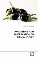 Processing and Preservation of Brinjal Pickle cover