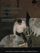 Contemporary Management Theory: Controlling and Analyzing Costs in Foodservice Operations cover