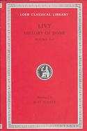 Livy History of Rome Books 3-4 (volume2) cover