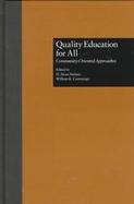 Quality Education for All Community-Oriented Approaches cover