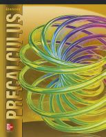 Glencoe Precalculus Student Edition cover