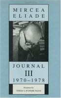 Journal III 1970-1978 cover