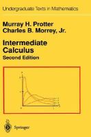 Intermediate Calculus cover