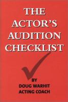 The Actor's Audition Checklist cover