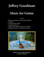 Jeffrey Goodman Music for Guitar cover