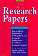 How to Write Research Papers cover