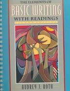 Elements of Basic Writing with Readings, The cover