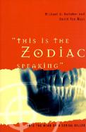 This Is the Zodiac Speaking Into the Mind of a Serial Killer cover