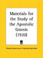 Materials for the Study of the Apostolic Gnosis (1920) cover