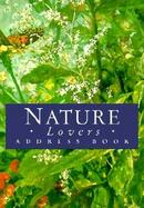 Nature Lovers Address Book cover