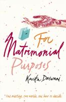 For Matrimonial Purposes cover