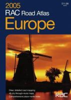 RAC Road Atlas Europe 2005: Small Format (Road Atlas) cover