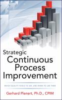 Strategic Continuous Process Improvement cover