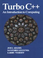 Turbo C++ An Introduction to Computing cover