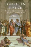 Forgotten Justice : Forms of Justice in the History of Legal and Political Theory cover