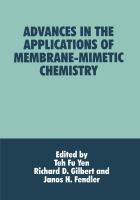 Advances in the Applications of Membrane-Mimetic Chemistry cover
