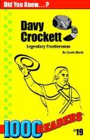 Davy Crockett Legendary Frontiersman cover